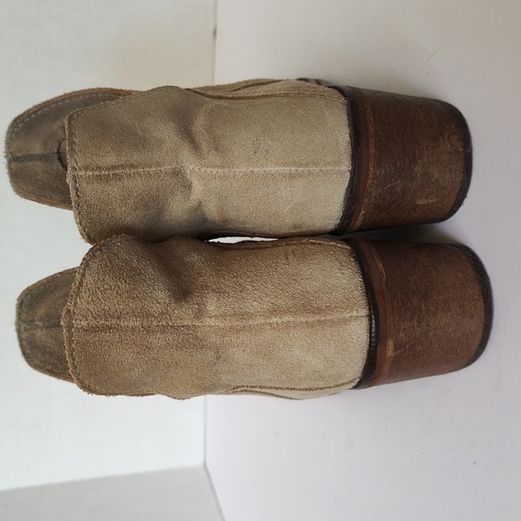 Zara nude tan suede ankle boots 36 - Picture 5 of 10